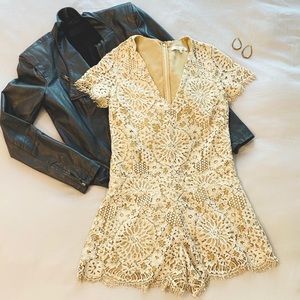 ALEXIS ALL LACE ROMPER- GORGEOUS DETAIL! XS